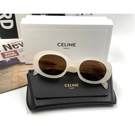 แว่นกันแดด celine สีขาว|CELINE .